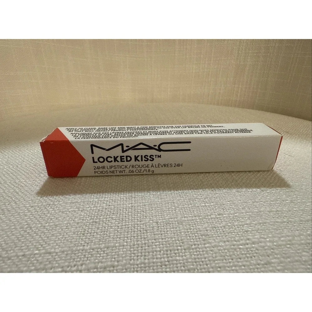MAC Locked Kiss 24Hr Lipstick Color: 81 GUTSY Full Size New in Box Fast Ship